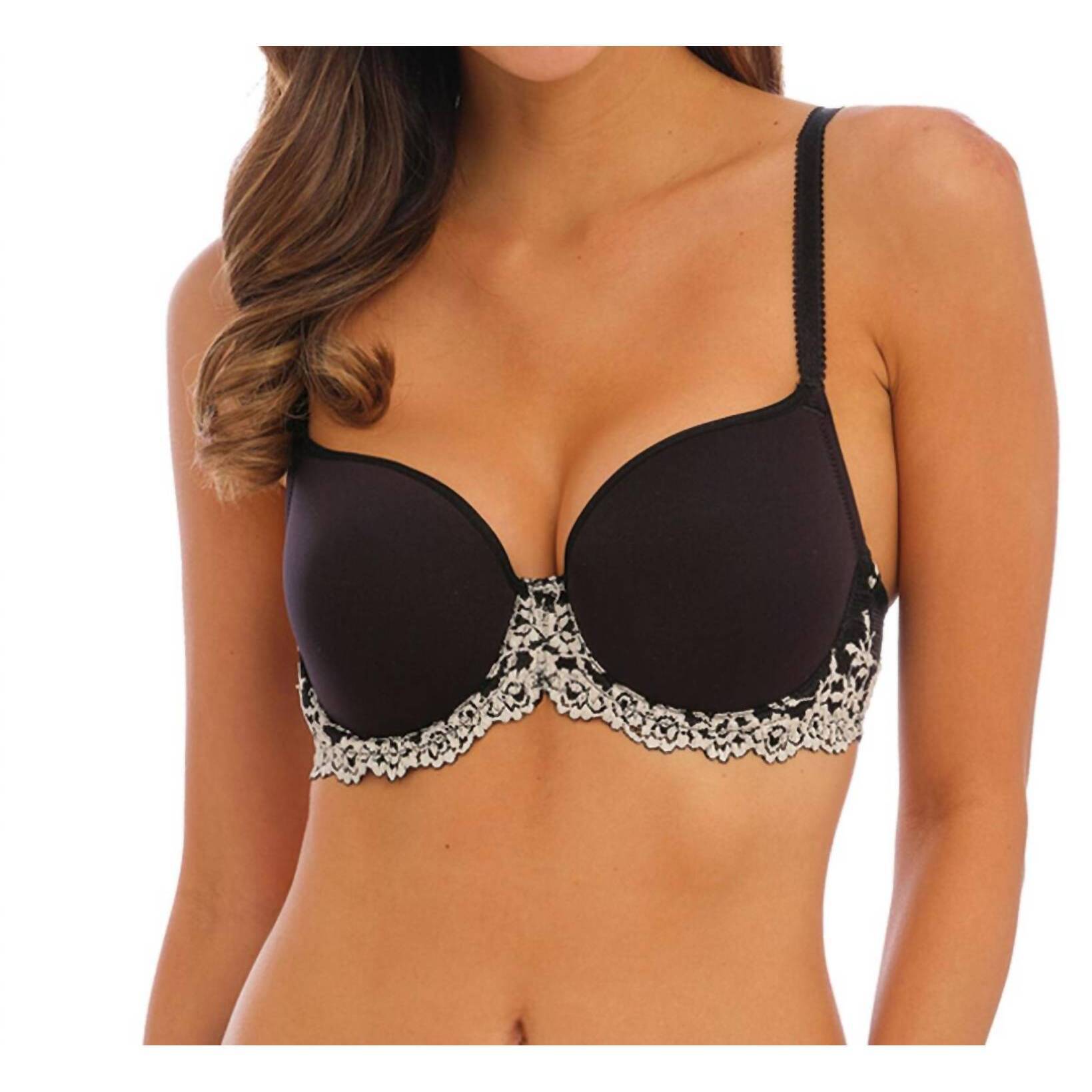 New Wacoal Embrace Lace Contour Bra In Black
